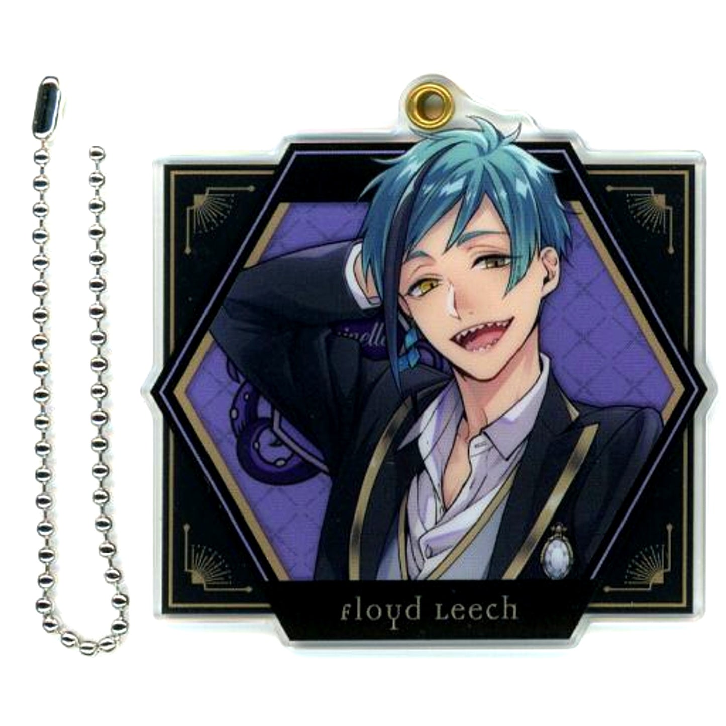 Floyd Leech Disney Twisted Wonderland Trading Slide Keychain Vol.5 [USED]