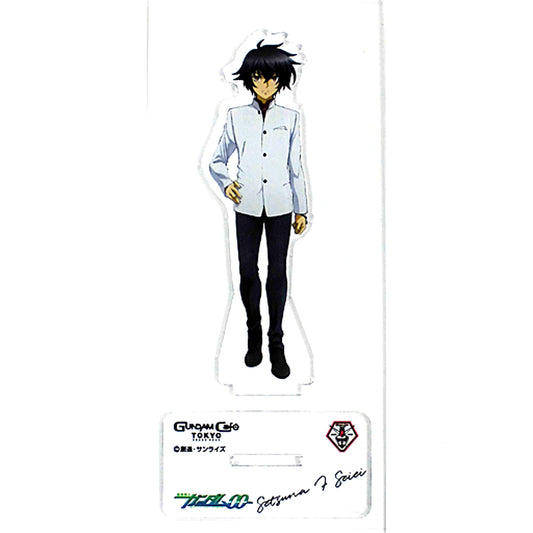 Setsuna F. Seiei Acrylic Stand Mobile Suit Gundam 00 Celestial Being Surprise Party Tieria o Issho ni Odorokasanai ka Gundam Cafe Limited [USED]