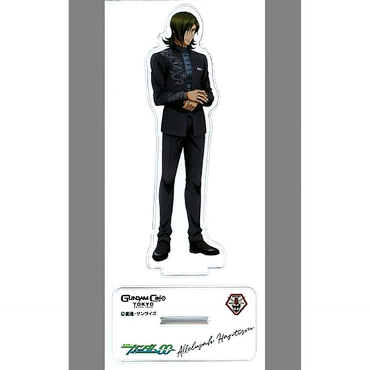 Allelujah Haptism Mobile Suit Gundam 00 CELESTIAL BEING SURPRISE PARTY Shall we surprise Tieria together Acrylic Stand Gundam Cafe Ltd [USED]