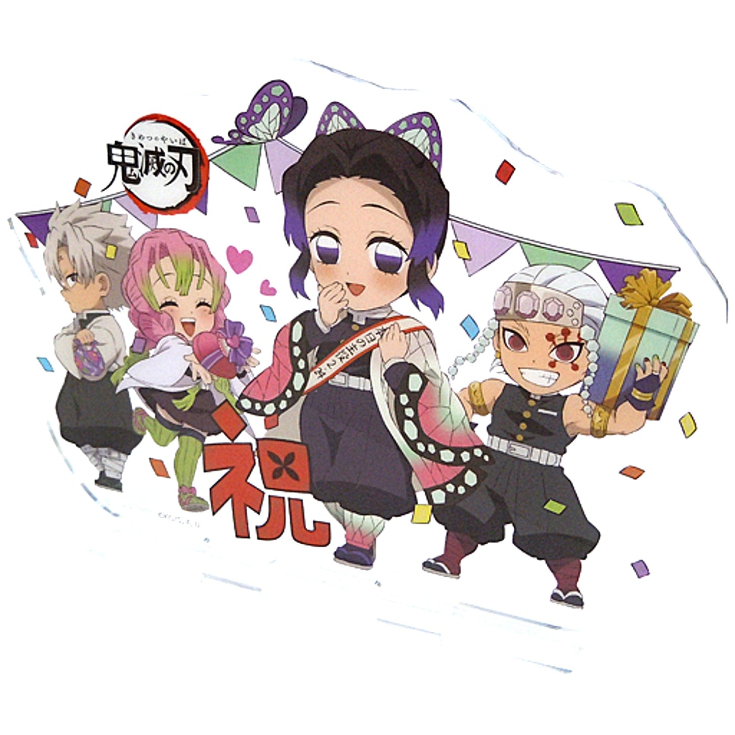 Group Acrylic Stand Demon Slayer ufotable Cafe / Machi Asobi CAFE Shinobu Kocho Birthday Festival 2021 [USED]