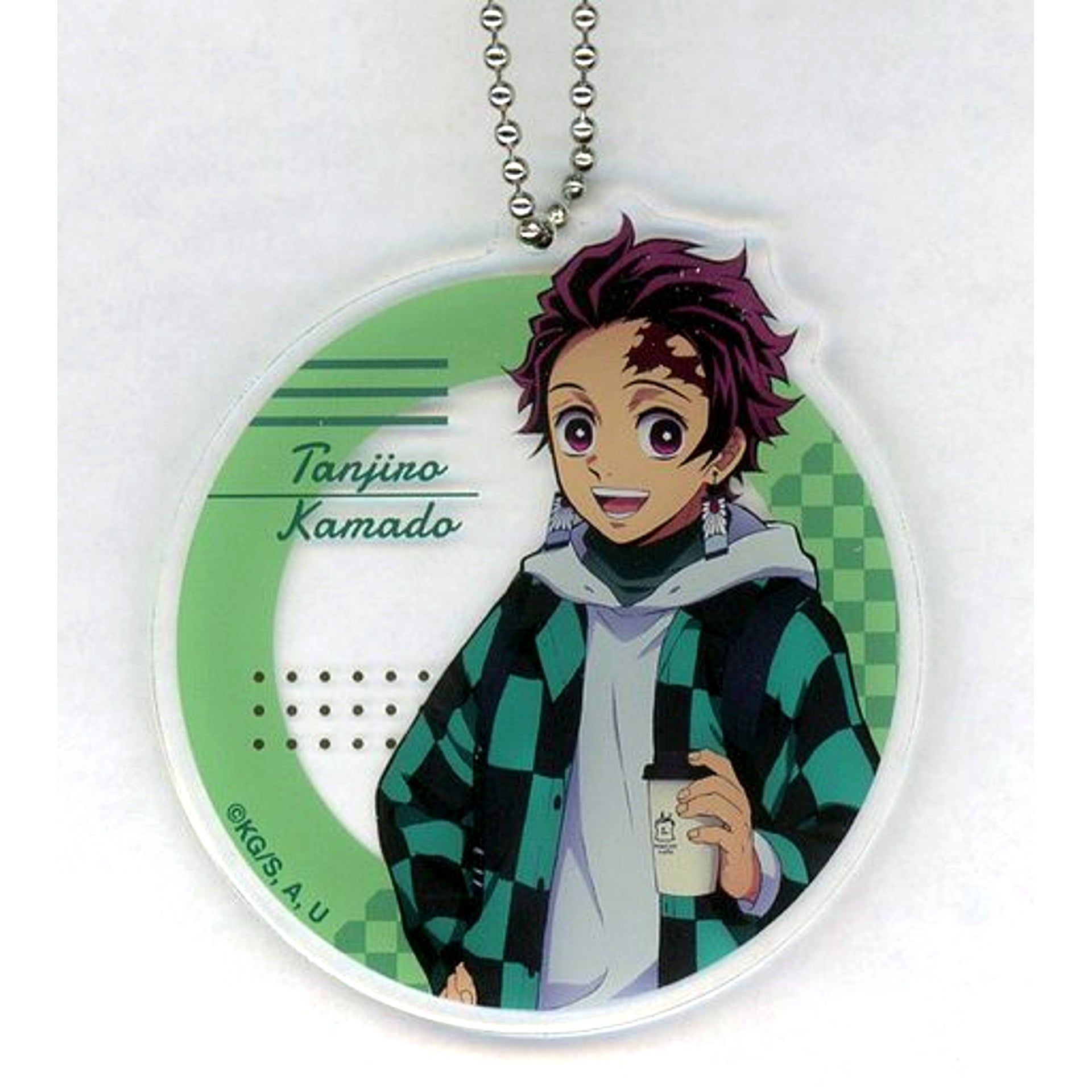 Tanjiro Kamado Demon Slayer Mugen Train Lawson Acrylic Keychain Loppi HMV BOOKS Limited [USED]