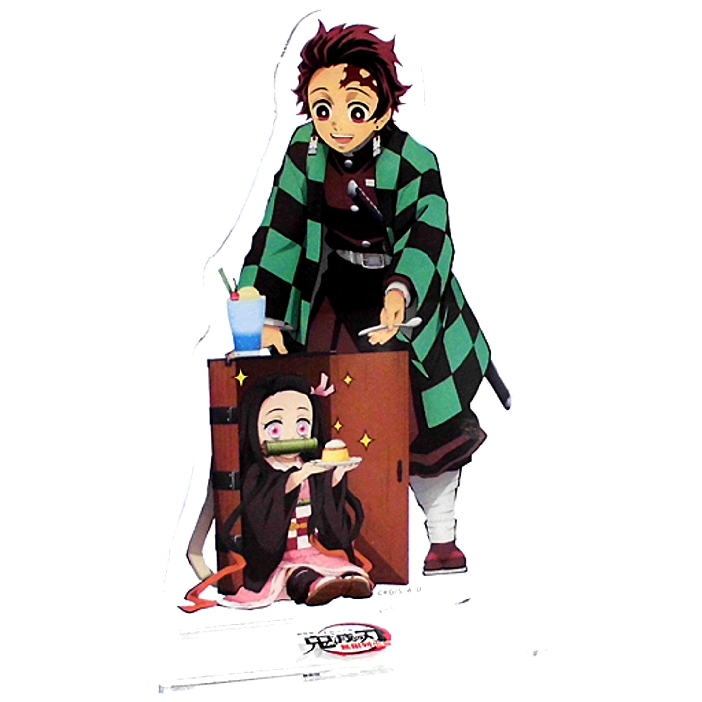 Single Item Tanjiro Kamado & Nezuko Kamado Newly Drawn Illustration Acrylic Stand Demon Slayer: Kimetsu no Yaiba the Movie: Mugen Train Newly Drawn Illustration Acrylic Stand Set ufotable CINEMA Limited [USED]