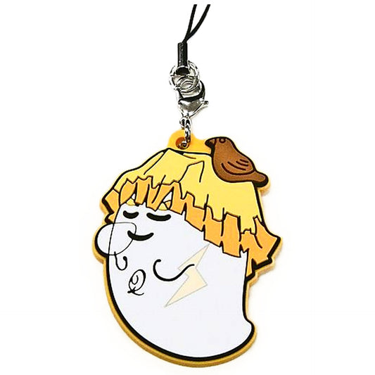 Zenitsu Agatsuma Q-Pot. x Demon Slayer: Kimetsu no Yaiba Part 2 Random Ghost Rubber Strap Key Chain [USED]
