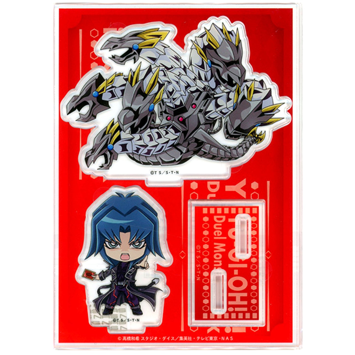 Zane Truesdale Hell Kaiser & Chimeratech Overdragon JF2020 Mini Character Ver. Yu-Gi-Oh! Duel Monsters GX Acrylic Figure Stand Animate Limited [USED]