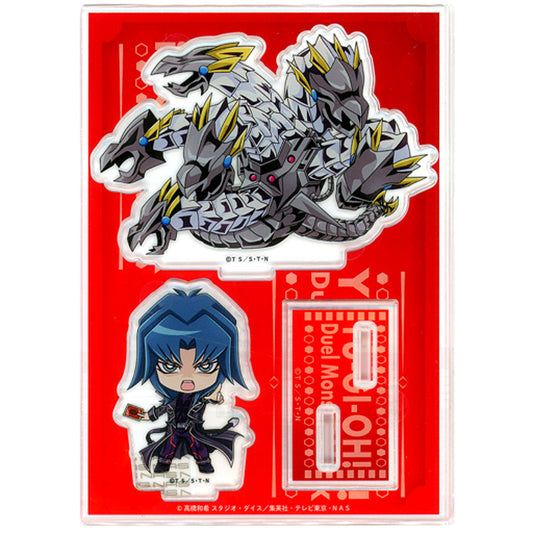 Zane Truesdale Hell Kaiser & Chimeratech Overdragon JF2020 Mini Character Ver. Yu-Gi-Oh! Duel Monsters GX Acrylic Figure Stand Animate Limited [USED]