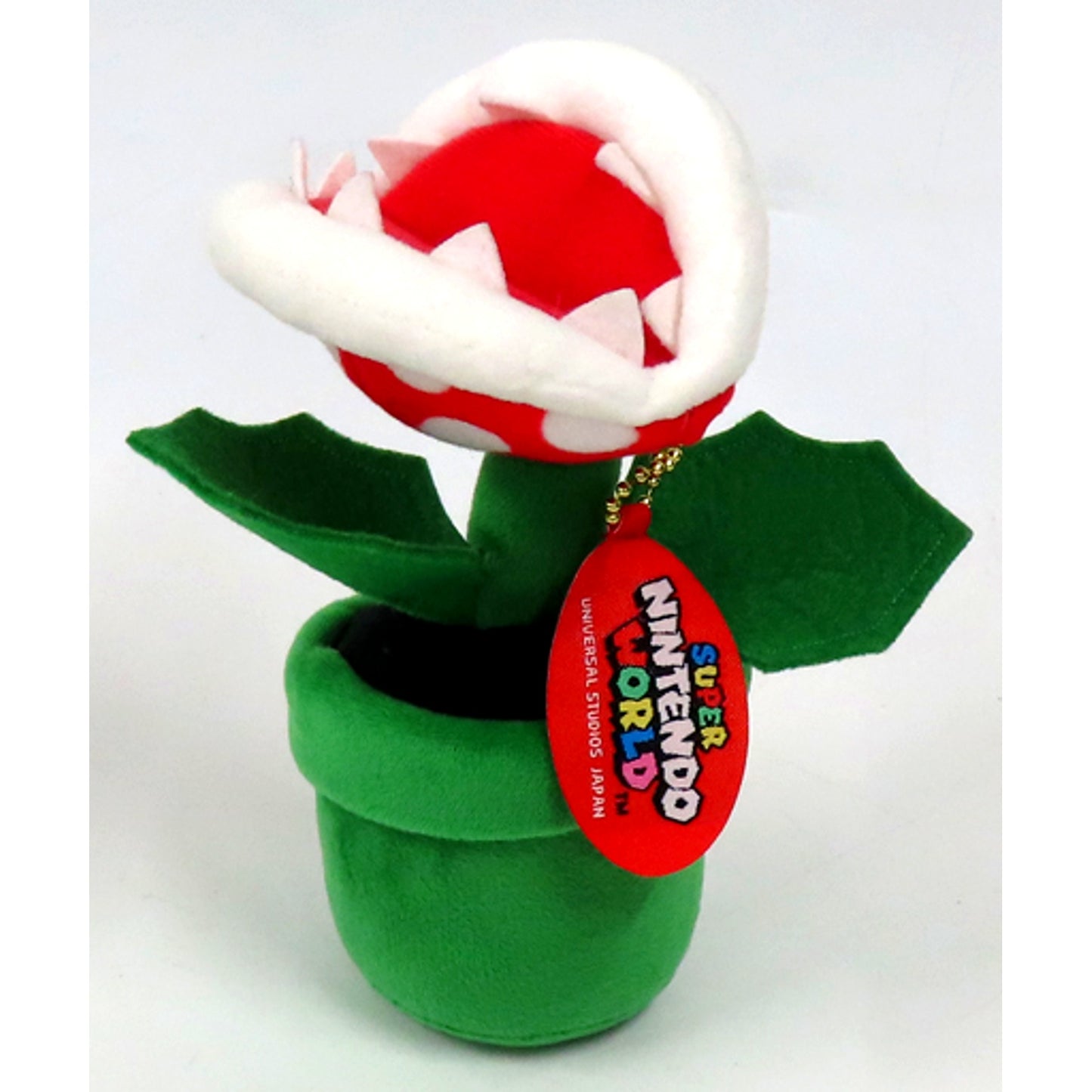 Piranha Plant Plush Keychain Super Mario Universal Studios Japan Super Nintendo World Ltd [USED]