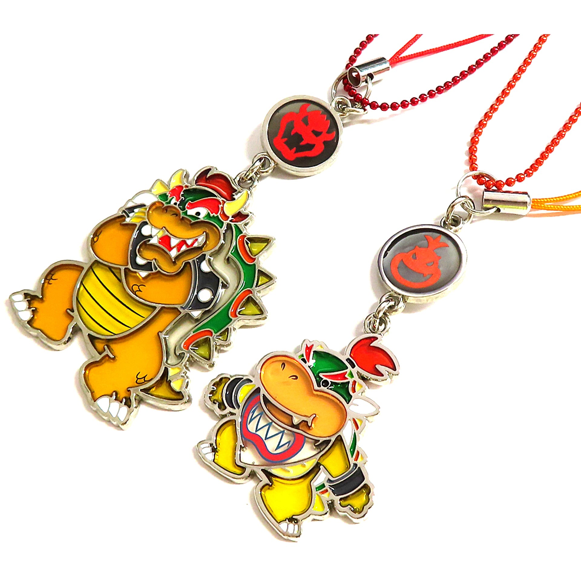 Bowser & Bowser Jr. Pair Strap Set Super Mario Universal Studios Japan Super Nintendo World Ltd [USED]