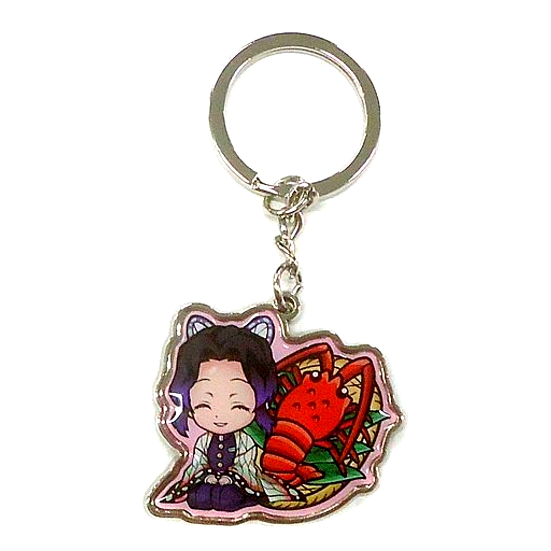 Shinobu Kocho Spiny Lobster Demon Slayer Metal Keychain Mie Limited [USED]