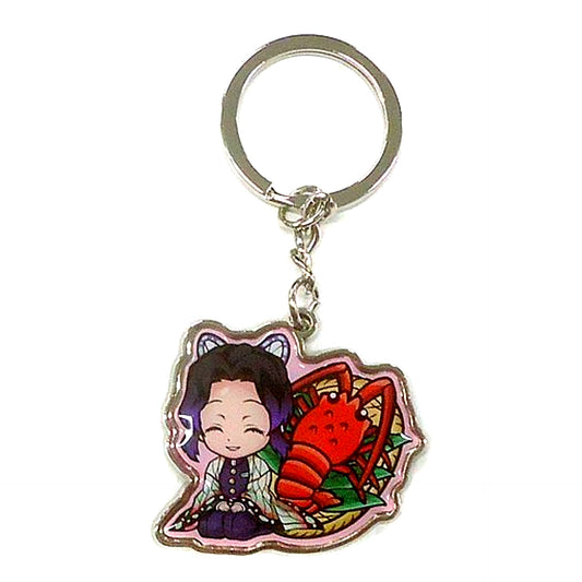 Shinobu Kocho Spiny Lobster Demon Slayer Metal Keychain Mie Limited [USED]