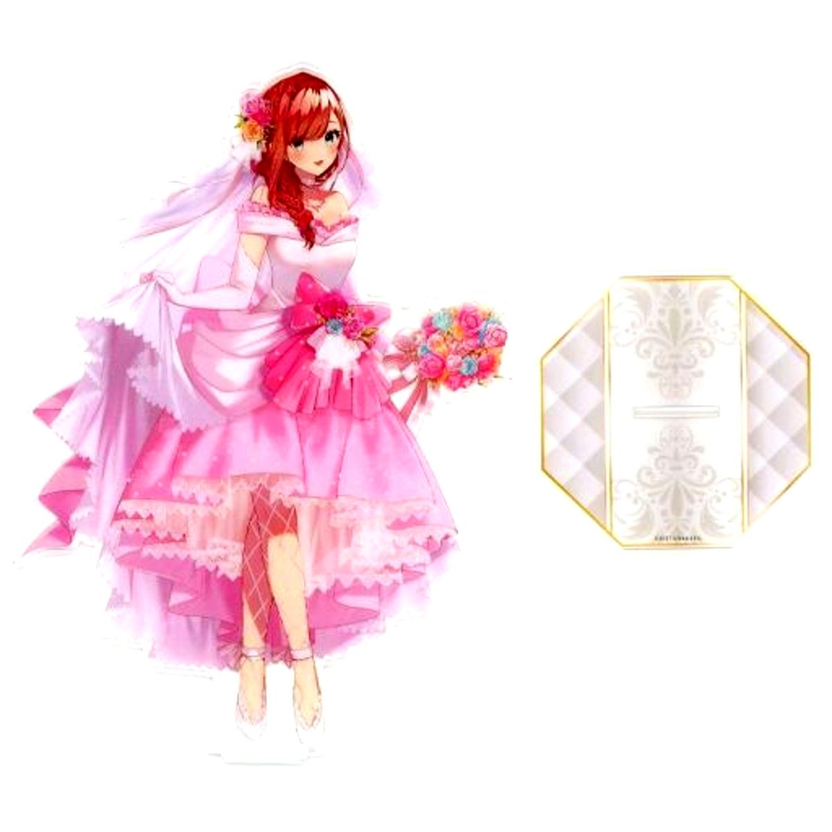 Suzuhara Lulu Large Acrylic Stand Virtual YouTuber Nijisanji June Bride Goods 2020 Suzuhara Lulu Set Bundle Bonus [USED]