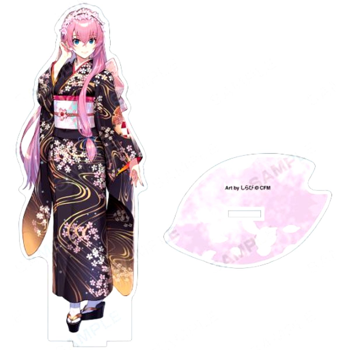 Megurine Luka, Hatsune Miku Sakura Miku Original Illustration Art by Shirabi BIG Acrylic Stand [USED]