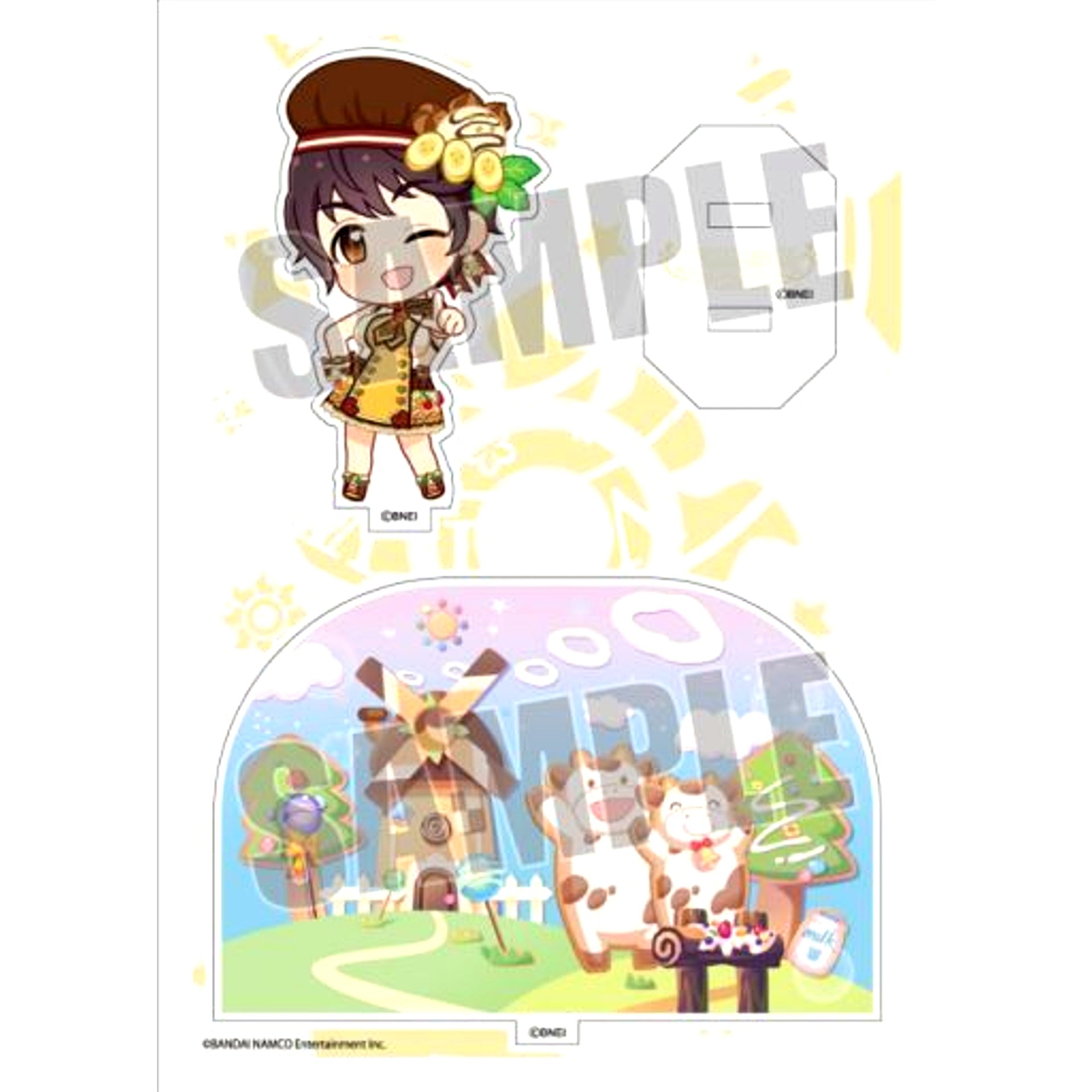 Shizuku Oikawa THE IDOLM@STER CINDERELLA GIRLS Acrylic Character Plate Puchi 25 [USED]