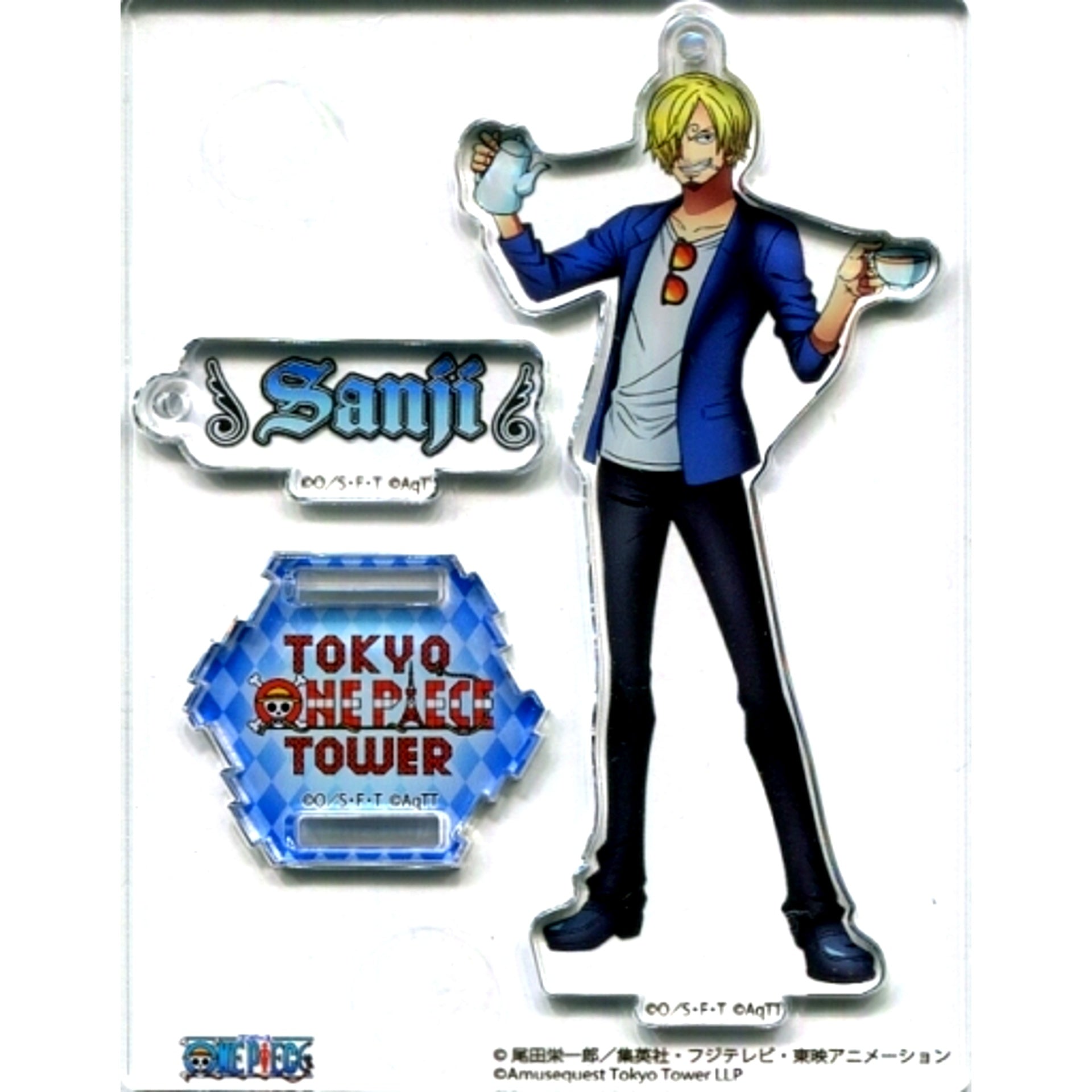 Sanji One Piece 4th Anniversary Acrylic Stand Charm Tokyo One Piece Tower Mugiwara Store Tongari Store Limited [USED]