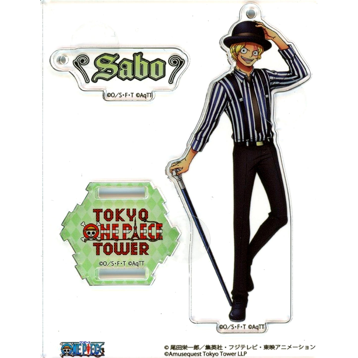 Sabo One Piece 4th Anniversary Acrylic Stand Charm Tokyo One Piece Tower Mugiwara Store Tongari Store Limited [USED]