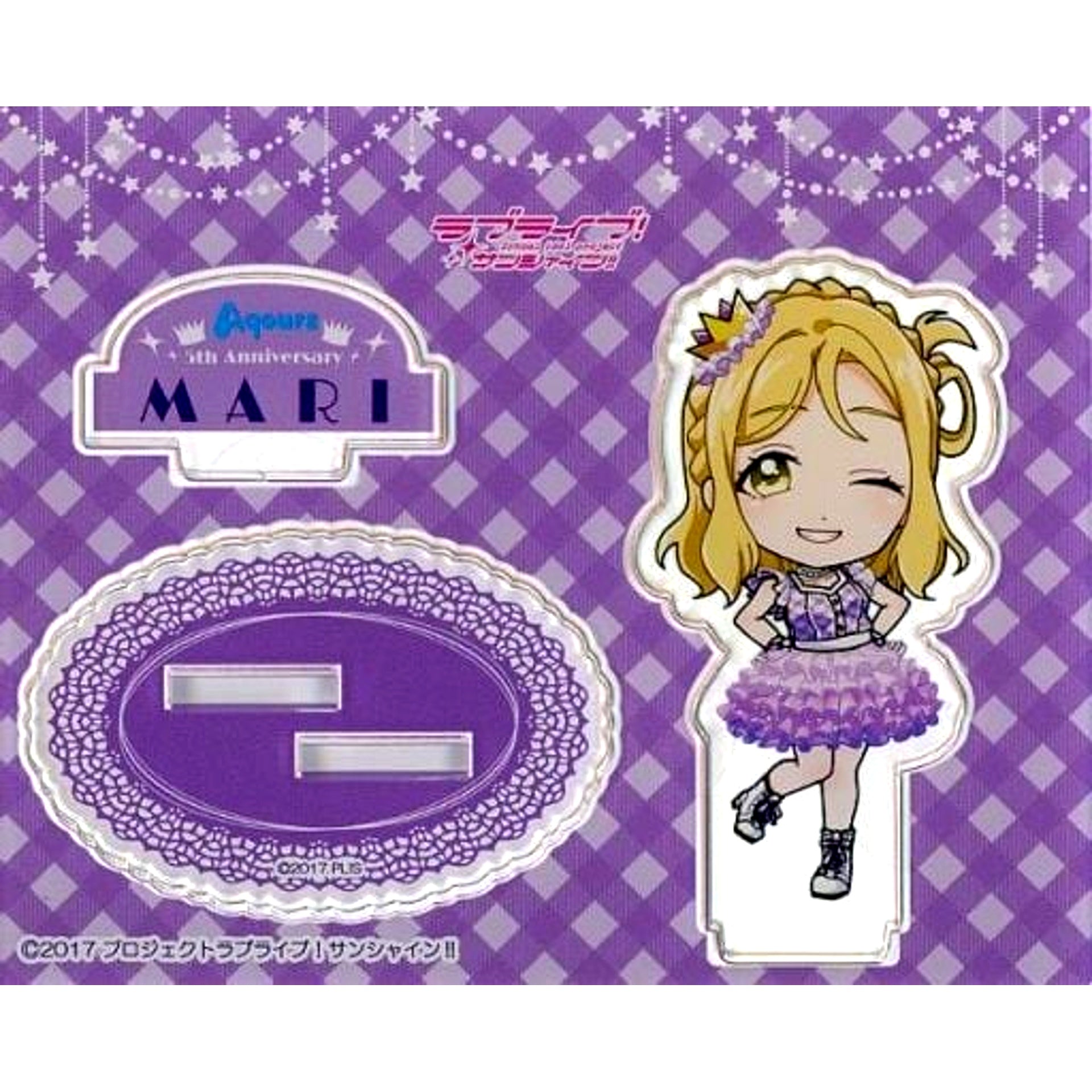 Mari Ohara Deformed Acrylic Stand Love Live! Sunshine!! Aqours 5th Anniversary Limited Shop in Marui [USED]
