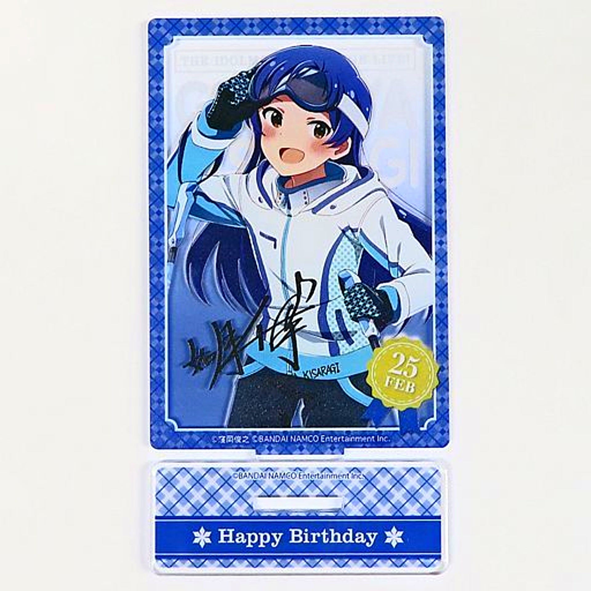 Chihaya Kisaragi Birthday Acrylic Stand 2nd Idolmaster Million Live [USED]
