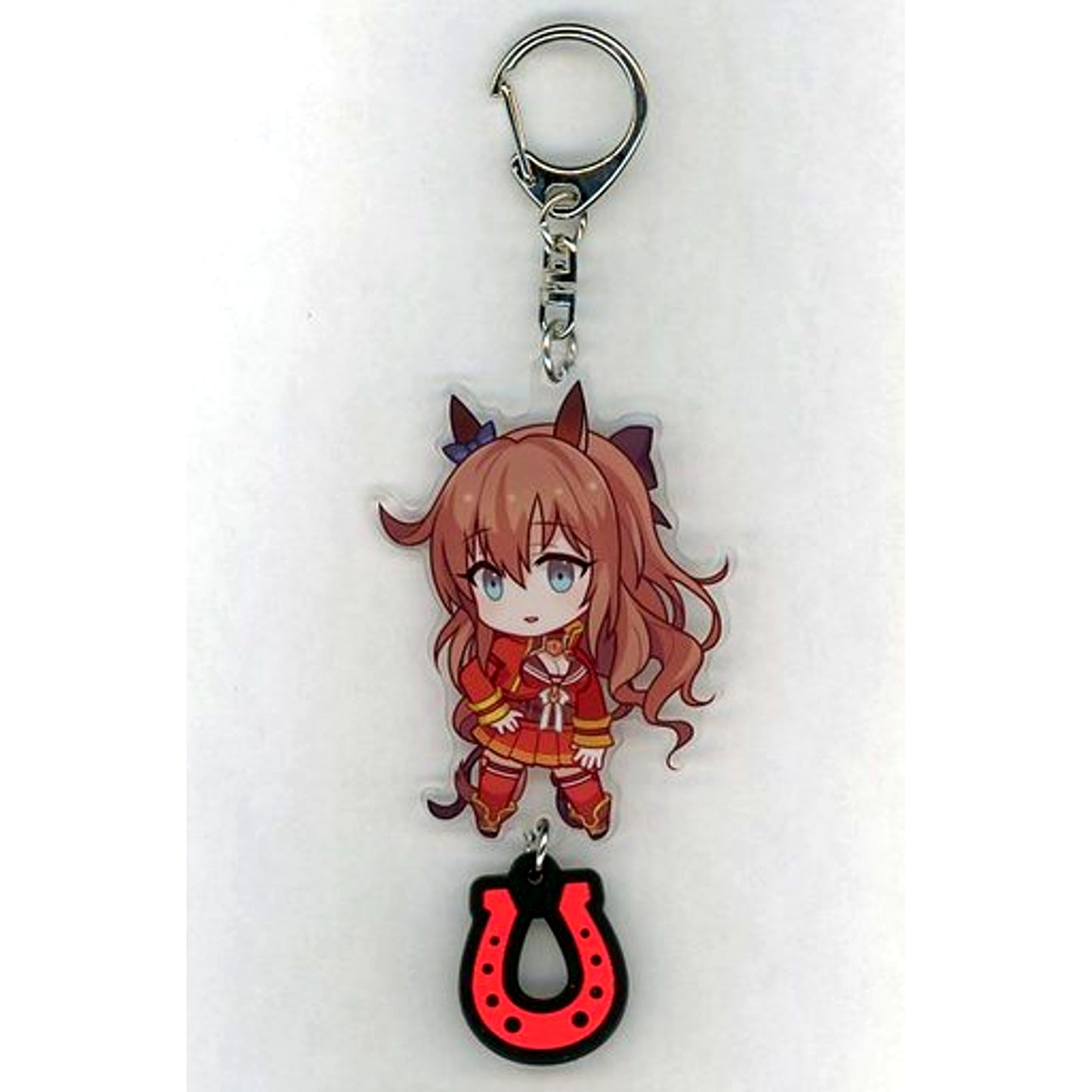 Maruzensky Uma Musume Pretty Derby C91 Goods Acrylic Keychain with Rubber Horseshoe [USED]