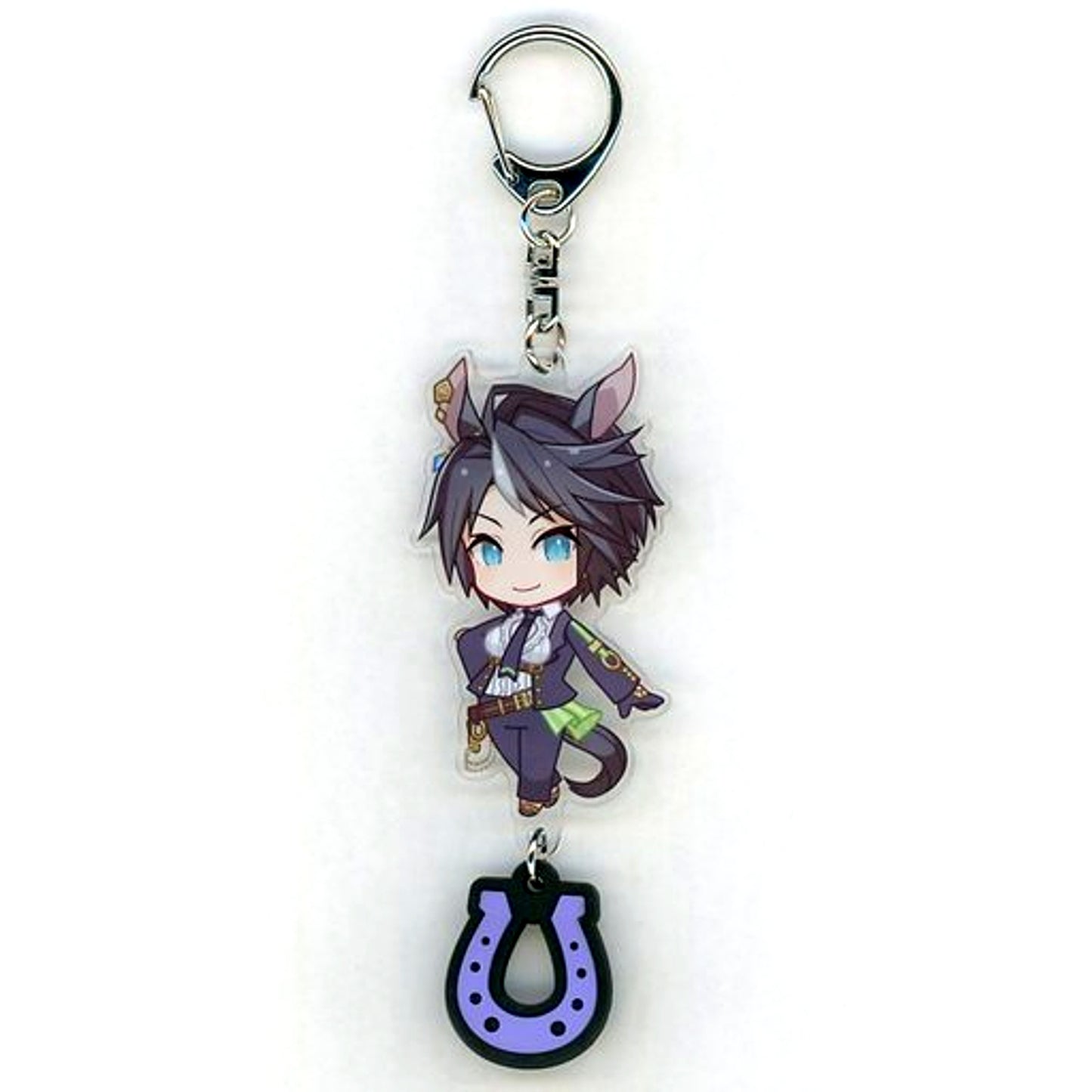 Fuji Kiseki Uma Musume Pretty Derby Acrylic Keychain with Rubber Horseshoe C91 Goods [USED]