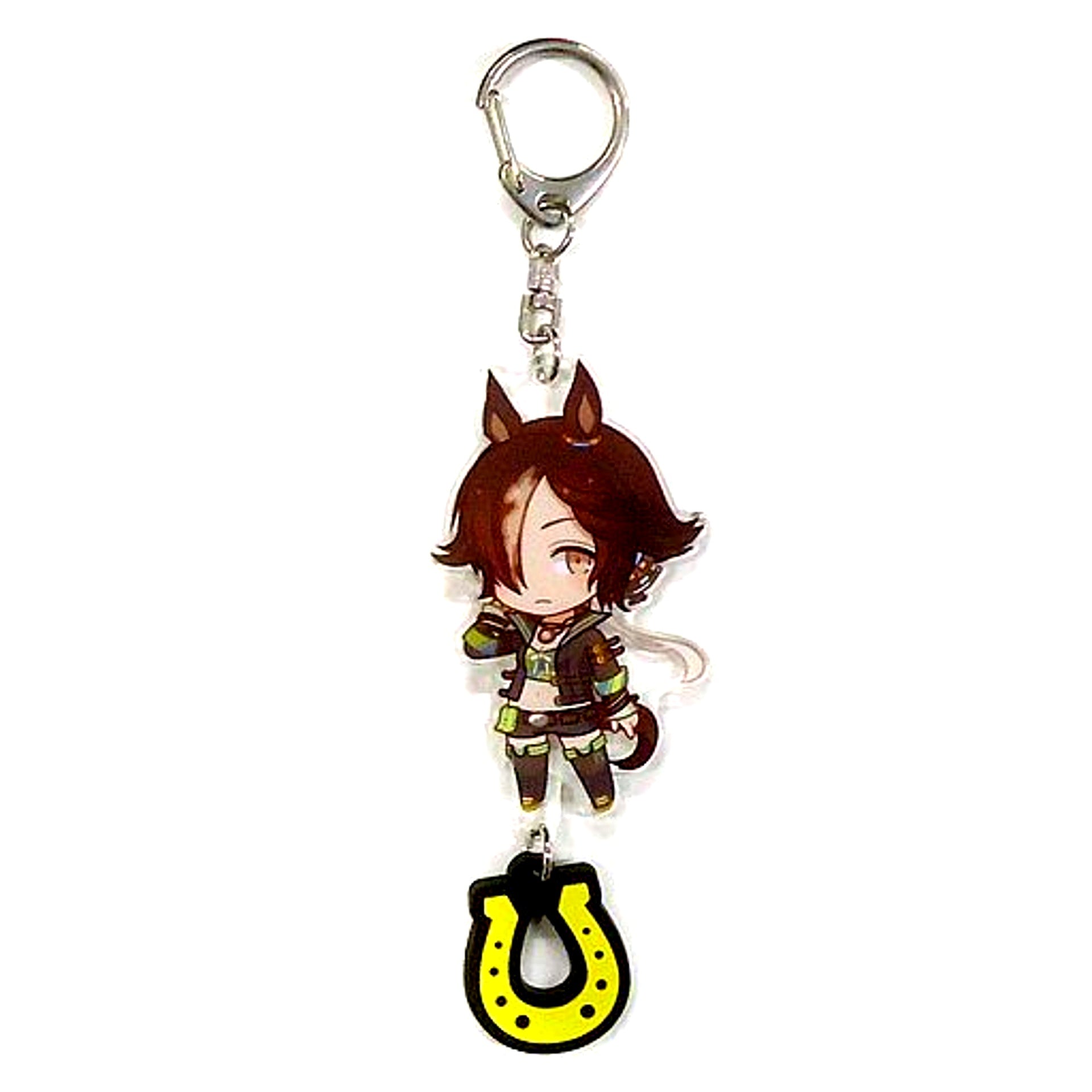 Vodka Umamusume Pretty Derby Acrylic Keychain with Rubber Horseshoe C91 Goods [USED]