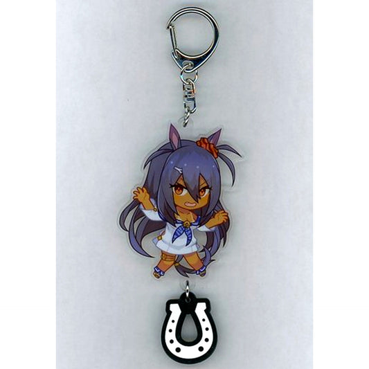 Hishi Amazon Uma Musume Pretty Derby Acrylic Keychain with Rubber Horseshoe C91 Goods [USED]
