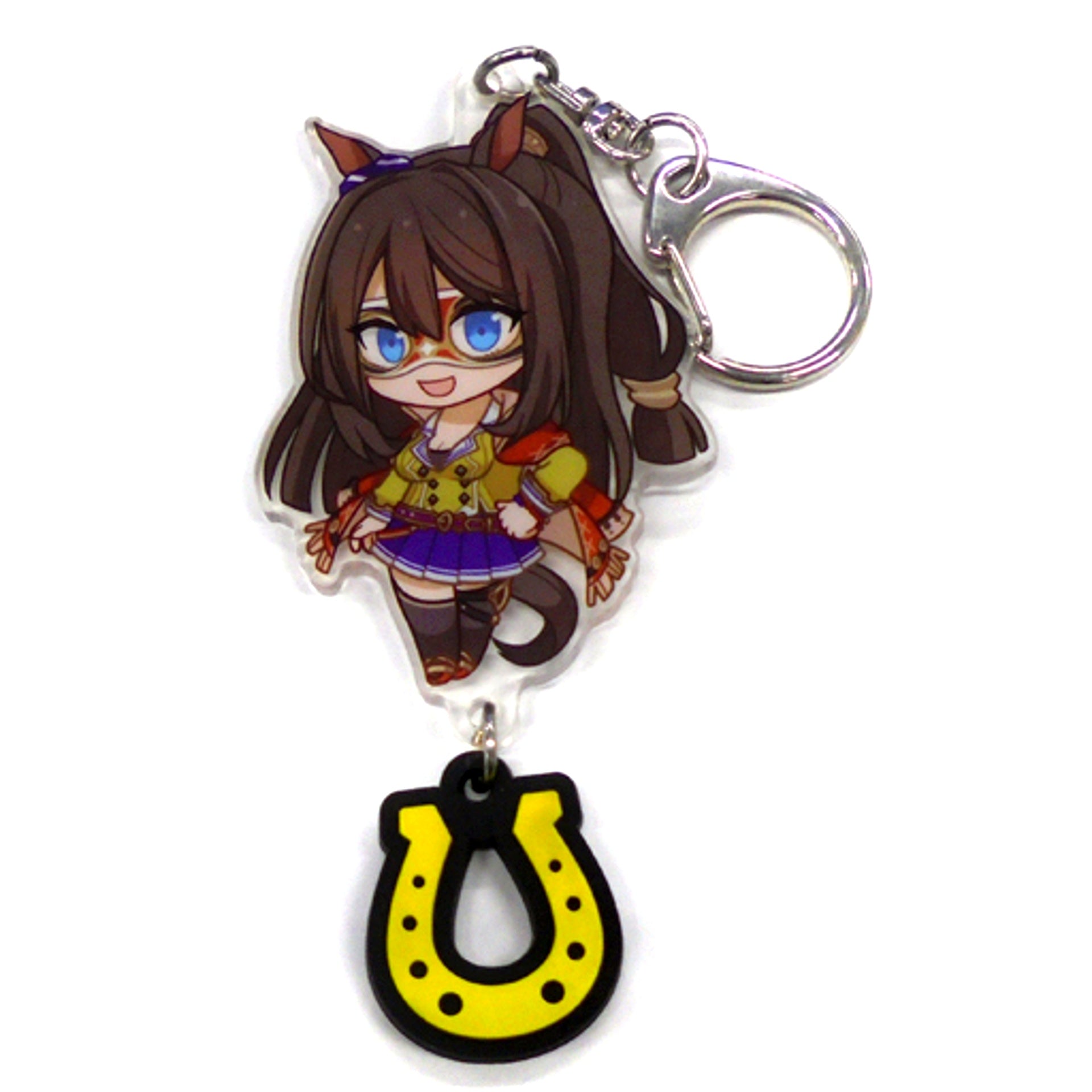 El Condor Pasa Uma Musume Pretty Derby Acrylic Keychain with Rubber Horseshoe C91 Goods [USED]