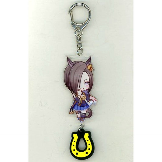 Air Groove Umamusume Pretty Derby Acrylic Keychain with Rubber Horseshoe C91 Goods [USED]