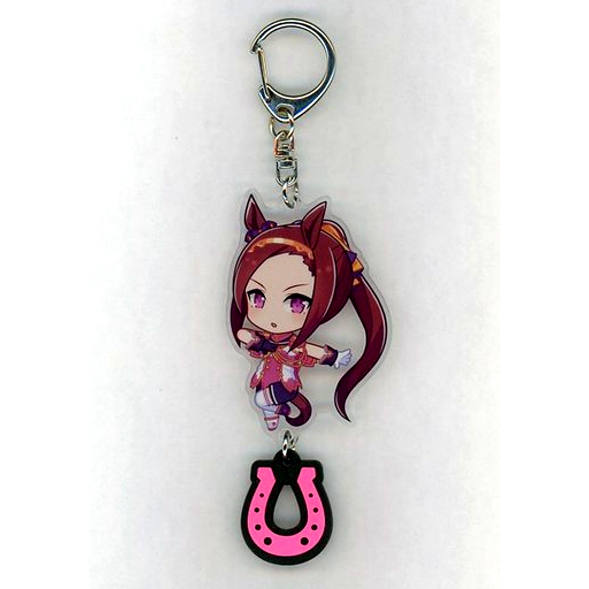 Sakura Bakushin O Uma Musume Pretty Derby Acrylic Keychain with Rubber Horseshoe [USED]