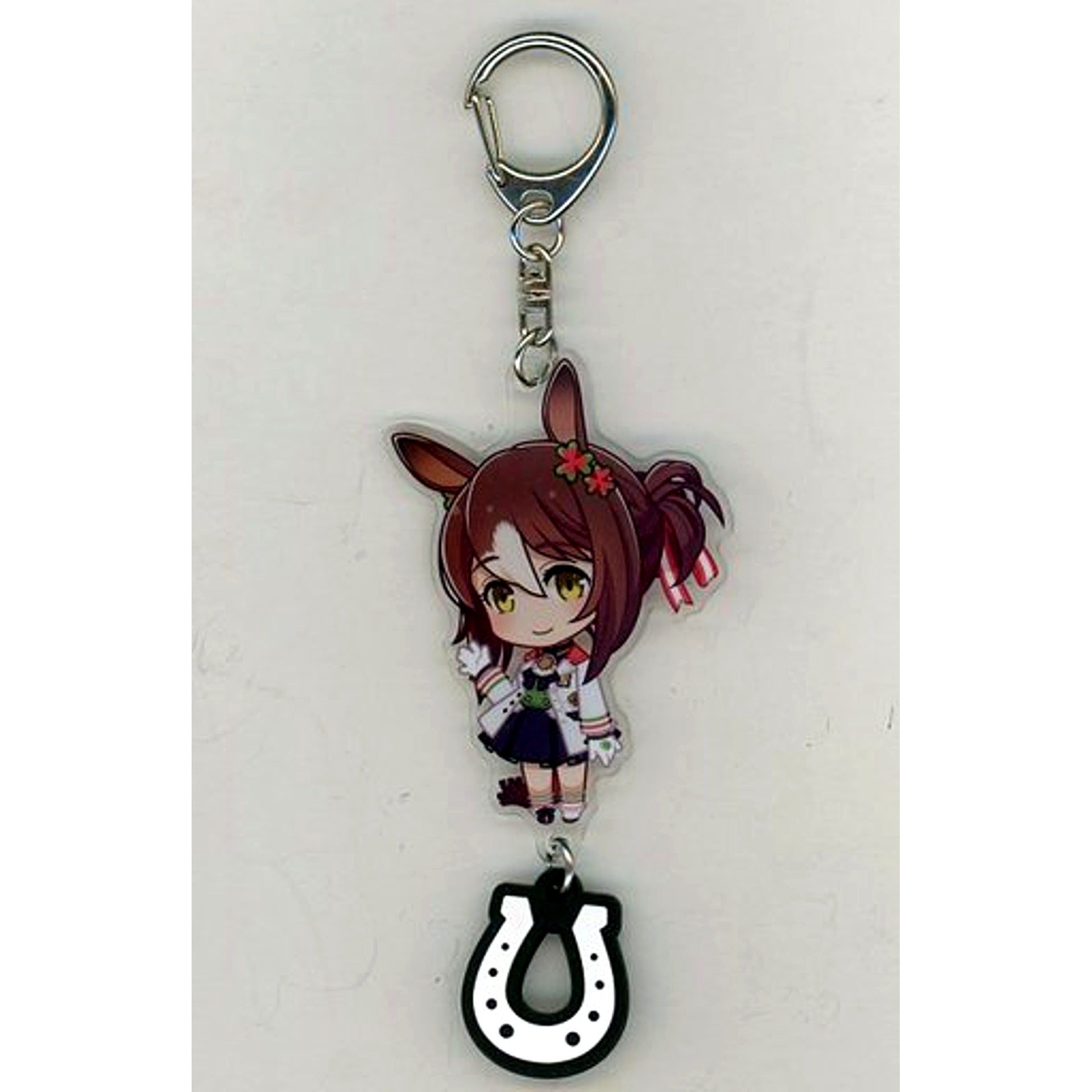 Fine Motion Uma Musume Pretty Derby Acrylic Keychain with Rubber Horseshoe [USED]