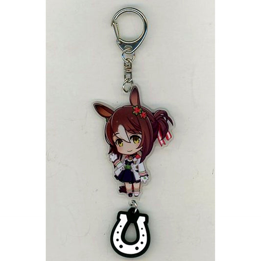 Fine Motion Uma Musume Pretty Derby Acrylic Keychain with Rubber Horseshoe [USED]