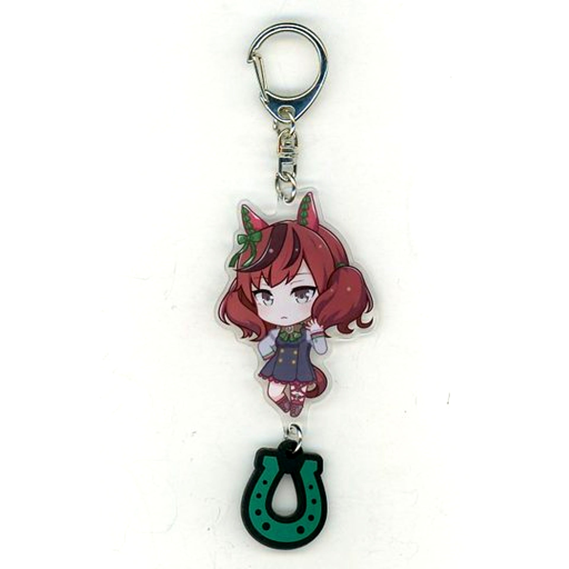 Nice Nature Uma Musume Pretty Derby Acrylic Keychain with Rubber Horseshoe [USED]