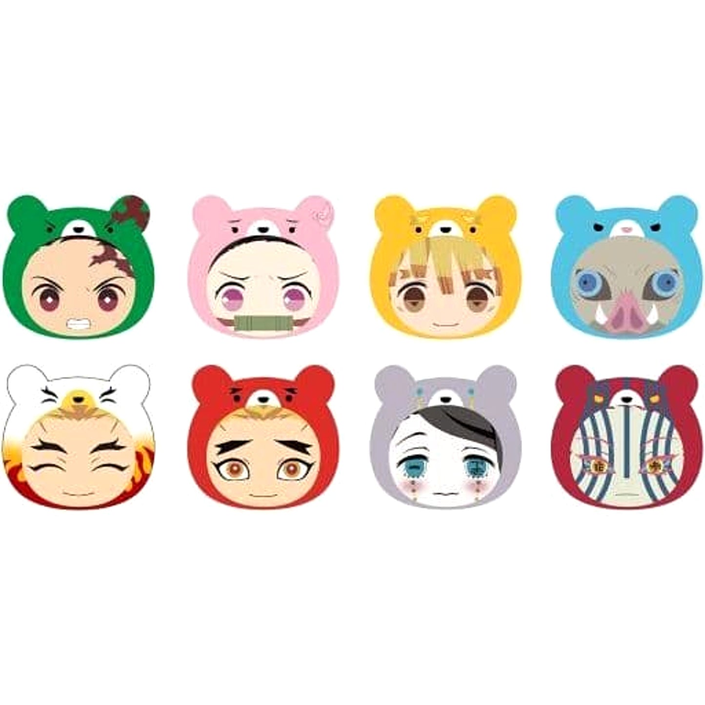 Demon Slayer: Kimetsu no Yaiba Nezuko Kamado & Others Anizukin Part 4 All 8 Types Set Keychains [USED]