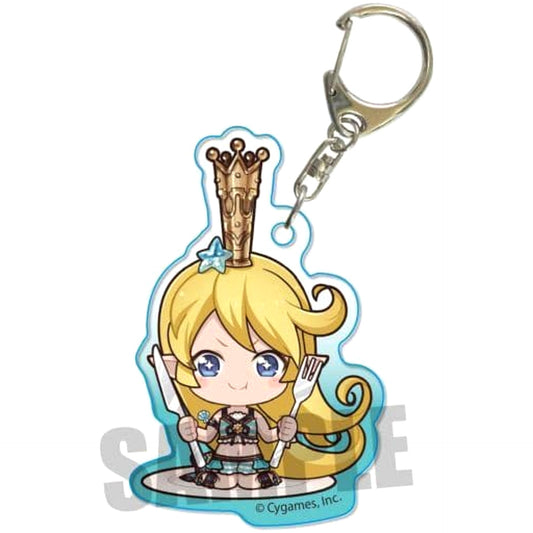 Granblue Fantasy Charlotte Hot Summer Fete! Eating Bonanza! Gochichara Acrylic Keychain Keychains [USED]