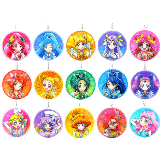 Set of 15 Healin' Good Precure The Movie GoGo! Big Transformation! Clear Keychain Collection Theater Goods [USED]