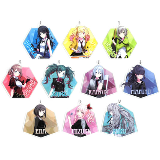 Hatsune Miku: Colorful Stage! Ichika Hoshino & Others All 10 Types Set Acrylic Keychain Mascot Vol.2 Acrylic Item [USED]