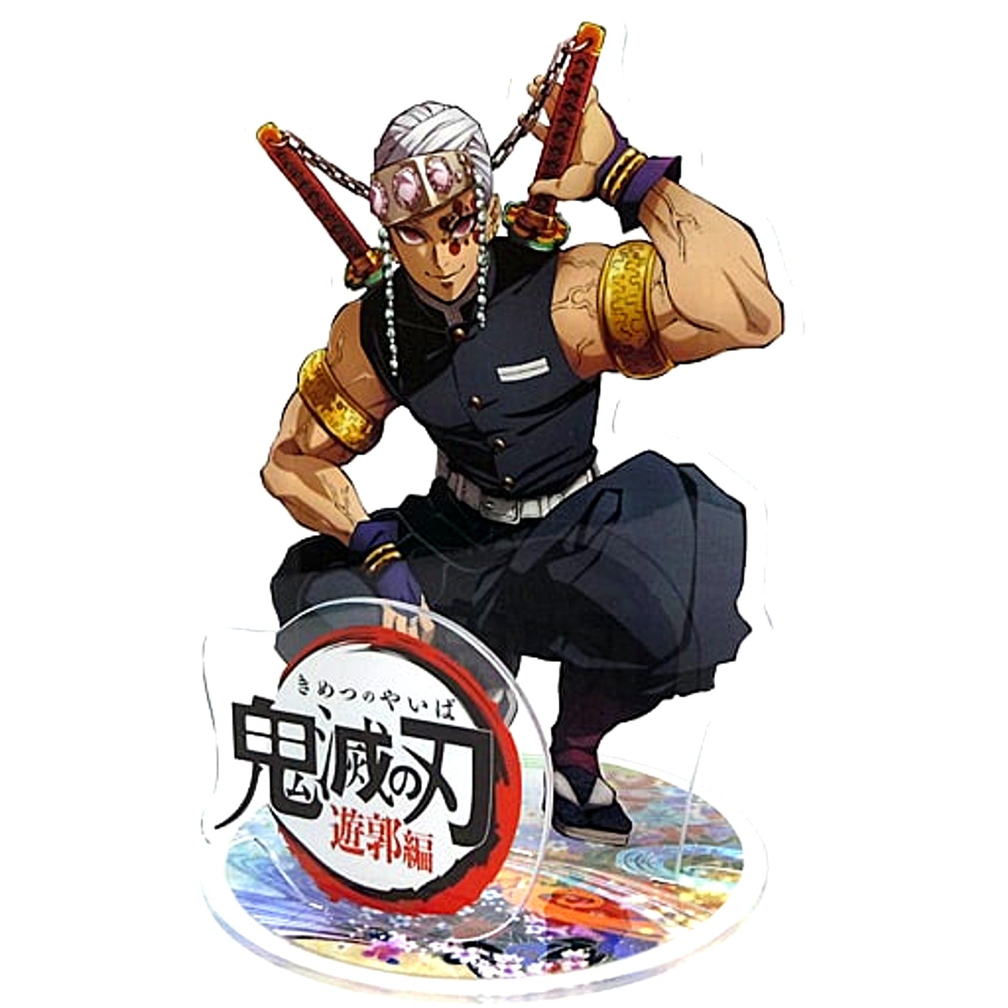 Tengen Uzui From Here on Out Things Are Going to Get Flashy Uzui Big Acrylic Stand Demon Slayer Entertainment District Arc [USED]