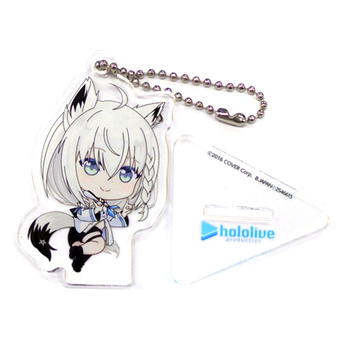 Shirakami Fubuki Virtual YouTuber Hololive Acrylic Swing Collection From Gamers Premium Bandai Limited [USED]