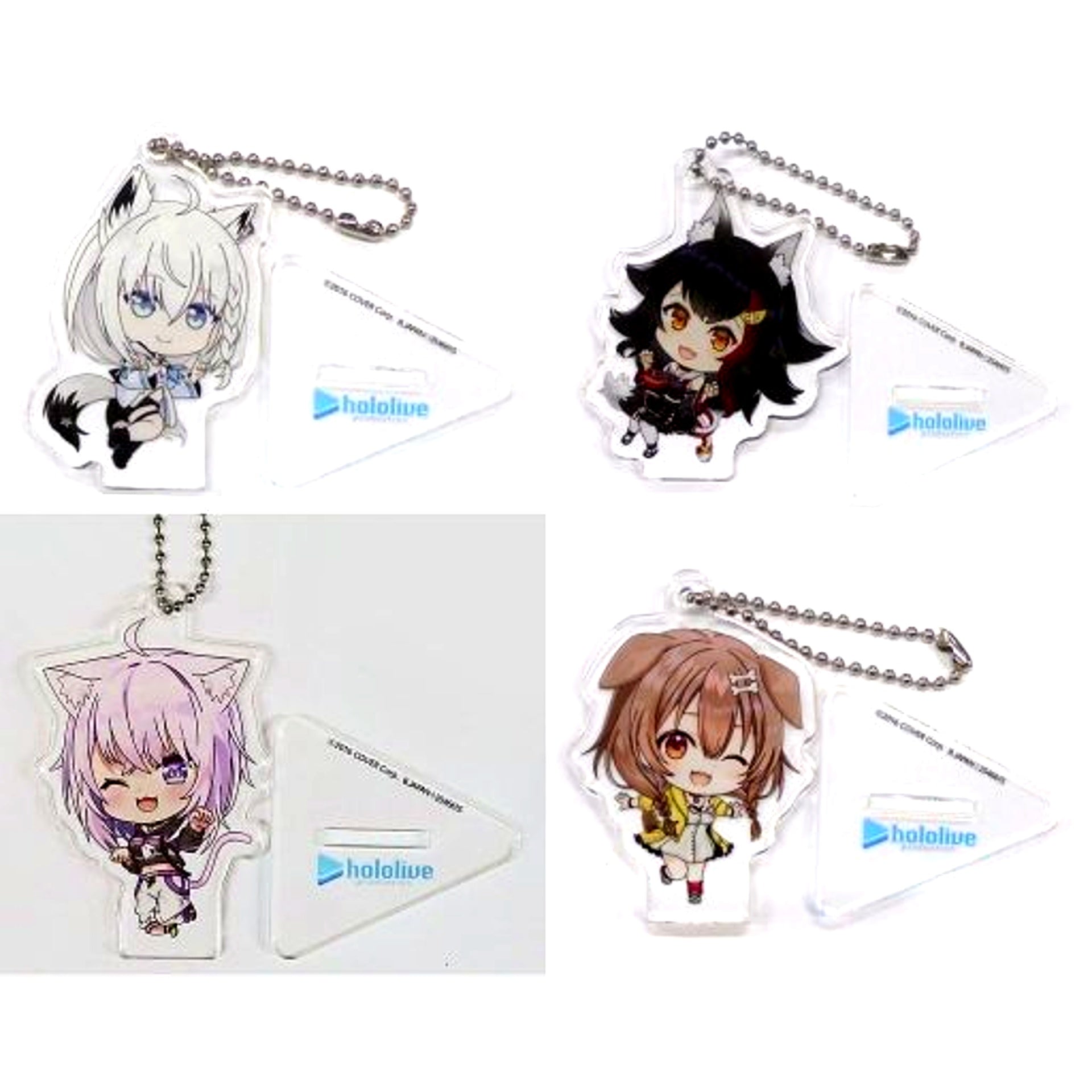 Set of 4 Hololive Acrylic Swing Collection From Gamers Premium Bandai Ltd [USED]