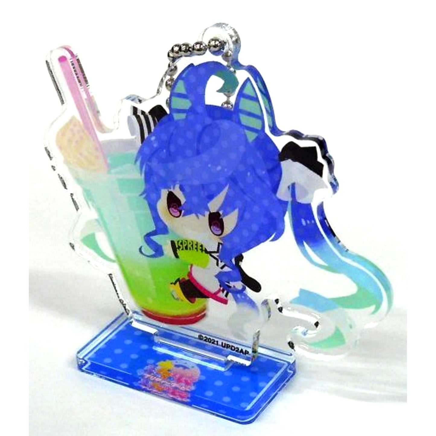 Twin Turbo Uma Musume Pretty Derby Season 2 Mini Character Acrylic Stand Keychain CharaDri!! COLLABO CAFE HONPO [USED]