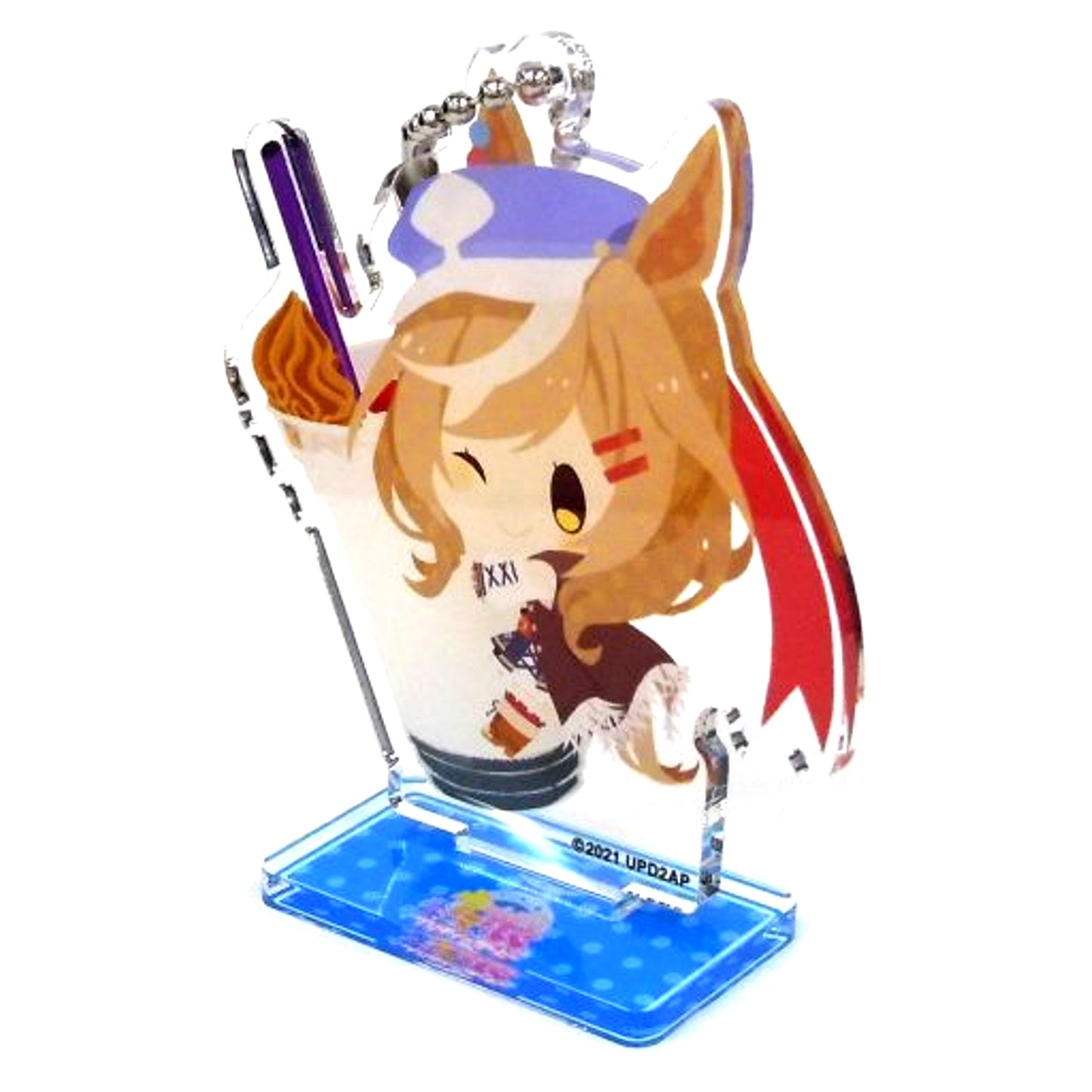 Matikane Tannhauser Uma Musume Pretty Derby Season 2 Mini Character Acrylic Stand Keychain CharaDri!! COLLABO CAFE HONPO [USED]