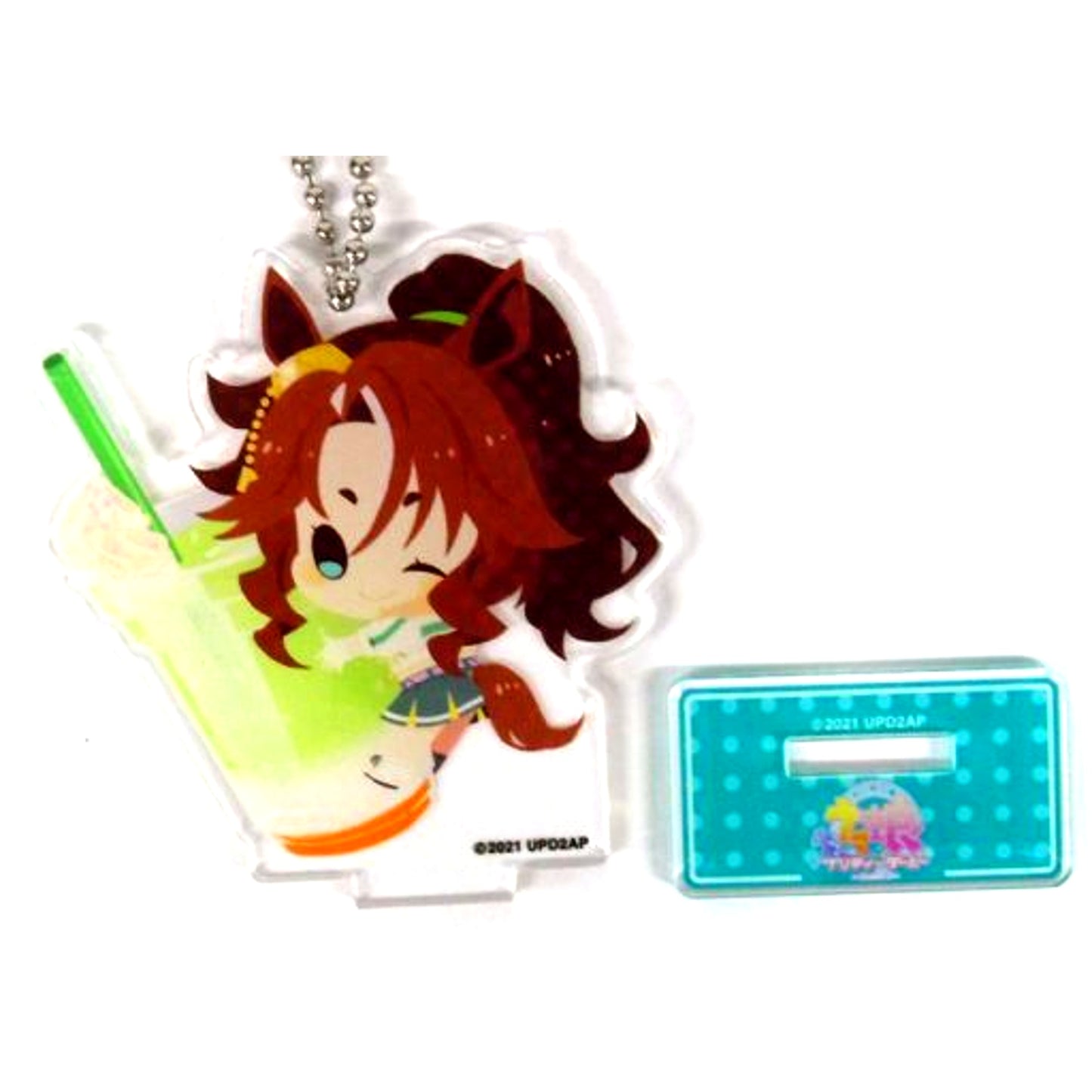 Mejiro Palmer Uma Musume Pretty Derby Season 2 x COLLABO CAFE HONPO CharaDri!! Mini Character Acrylic Stand Keychain [USED]