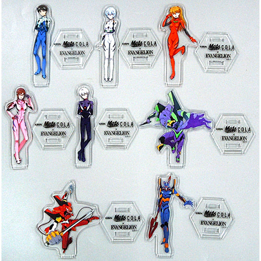 Set of 8 Multi Acrylic Stand Kirin Mets Cola x Evangelion Convenience Store Limited Present Campaign [USED]