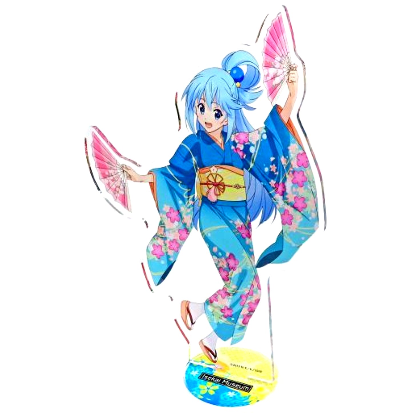 Aqua BIG Acrylic Stand KonoSuba: God's Blessing on this Wonderful World! Isekai Museum in EJ Anime Museum Goods [USED]