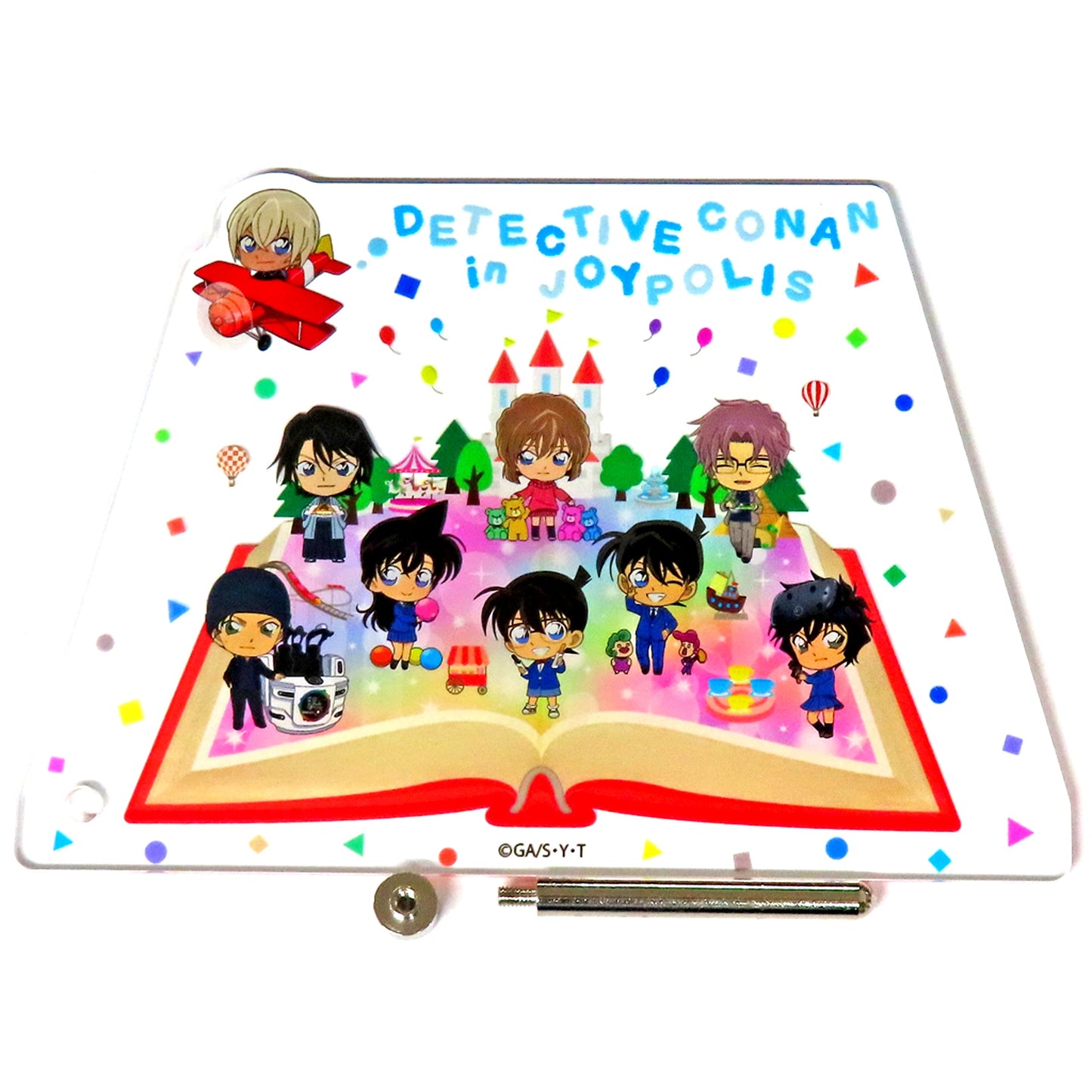 All Characters Book Detective Conan in JOYPOLIS Gulf Paradise City Carnival Game Jackpot Prize Acrylic Board B [USED]