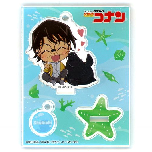 Shukichi Haneda Detective Conan City of Light and Shadow Sunshine City Original Acrylic Stand Keychain Sunshine Aquarium Limited [USED]