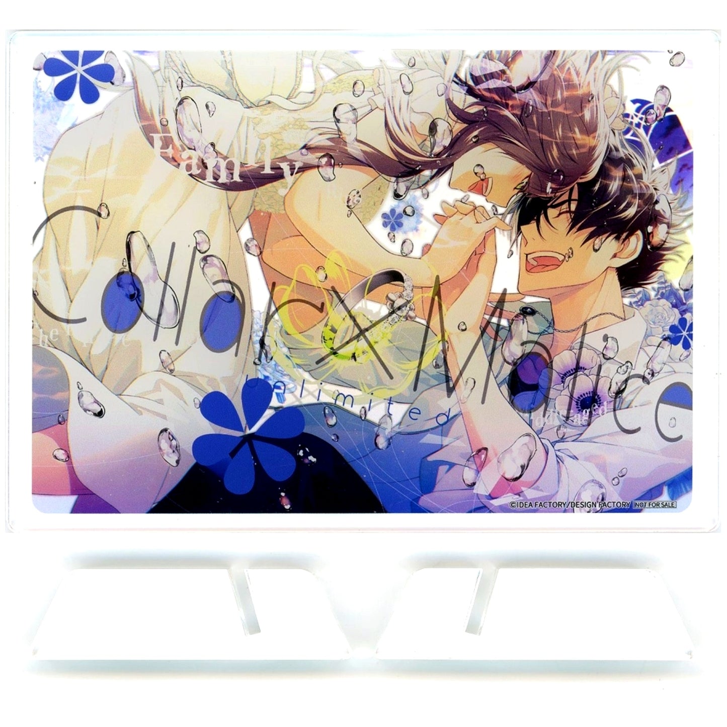 Aiji Yanagi & Ichika Hoshino A Prize Acrylic Stand Plate Collar x Malice Otomate Chara Pop Store Omoi wa Todoku Doki Doki Attack Game [USED]