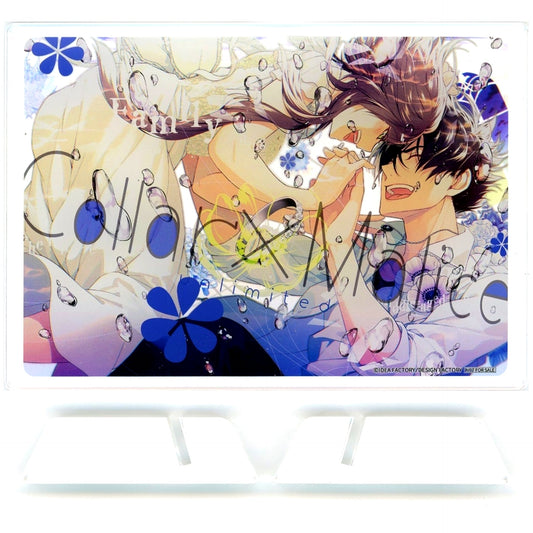 Aiji Yanagi & Ichika Hoshino A Prize Acrylic Stand Plate Collar x Malice Otomate Chara Pop Store Omoi wa Todoku Doki Doki Attack Game [USED]