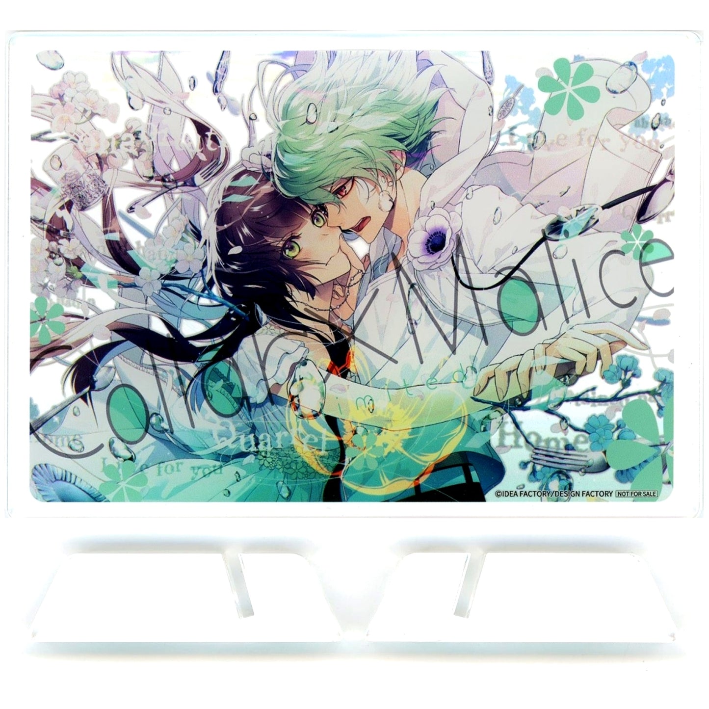 Takeru Sasazuka & Ichika Hoshino A Prize Acrylic Stand Plate Collar x Malice Otomate Chara Pop Store Omoi wa Todoku Doki Doki Attack Game [USED]