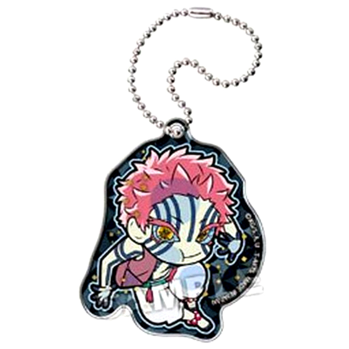 Akaza Demon Slayer Kimetsu no Yaiba Mugen Train Pita Deforme Acrylic Keychain [USED]