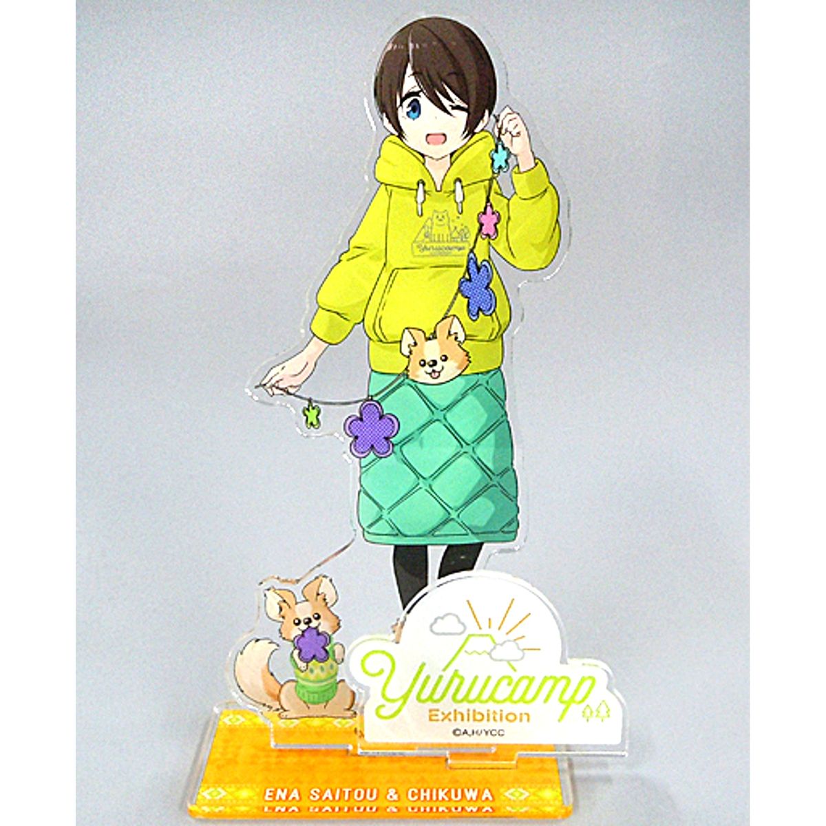 Ena Saito, Chikuwa Acrylic Stand Laid-Back Camp Exhibition People You Like Also Become Liked [USED]