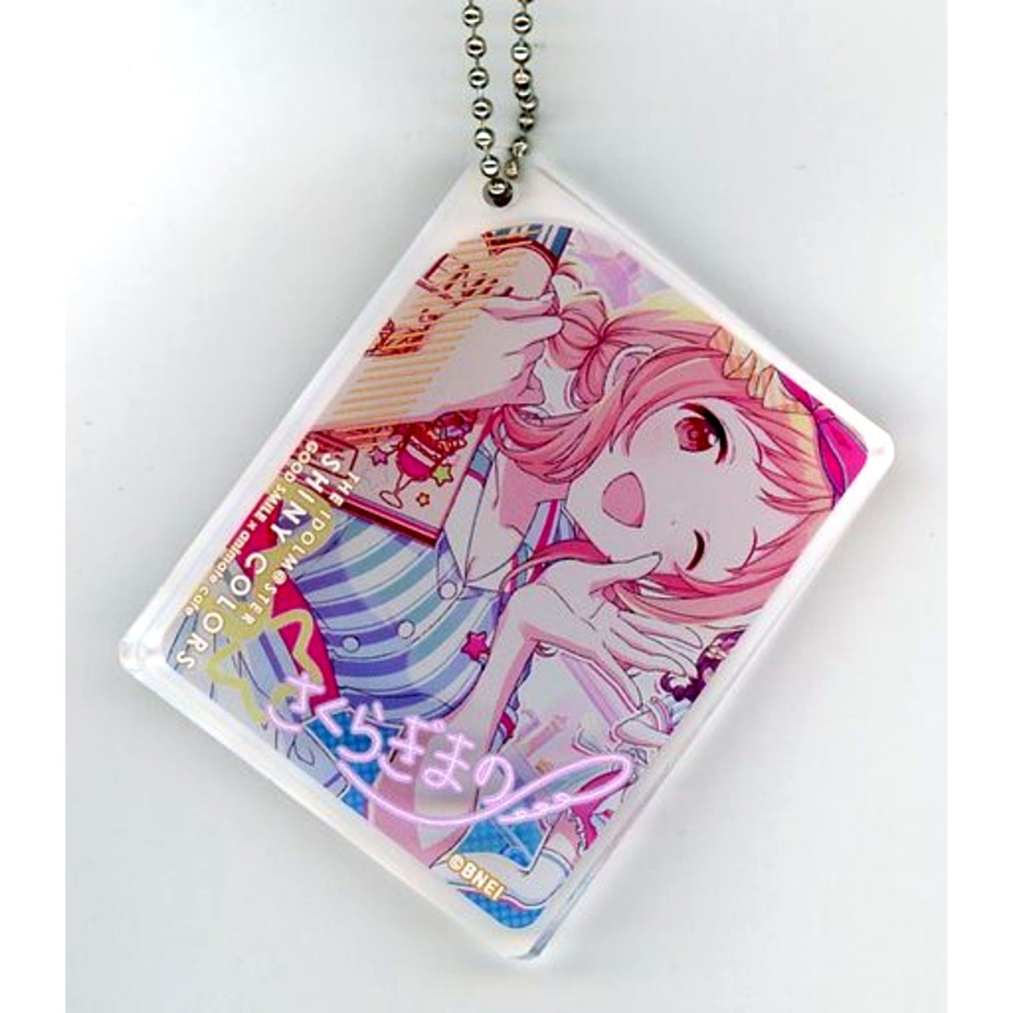 Mano Sakuragi The Idolm@ster Shiny Colors 3rd ANNIVERSARY CELEBRATION x GOOD SMILE x Animate Cafe CoLotta Trading Acrylic Plate Keychain Vol.2 Group 1 [USED]